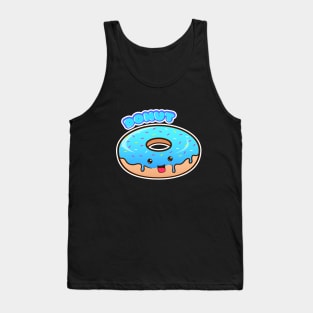 Blue Donut Tank Top